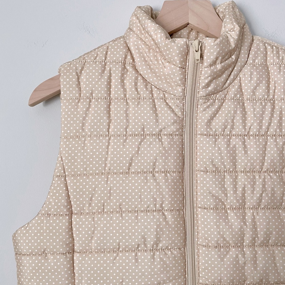 LOFT | NWT Sleeveless Polka Dot Puffer Vest